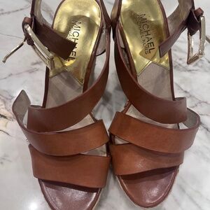 Michael Kors Brown Wedges